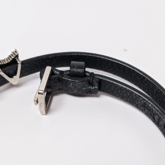 SOLD Dior Crystal Leather Logo Bracelet / Necklace - Picture 3 of 6